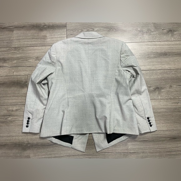 MM LaFleur Ross‎ Blazer in Light Gray Tropical Wool PLUS SIZE +1 - Picture 12 of 14